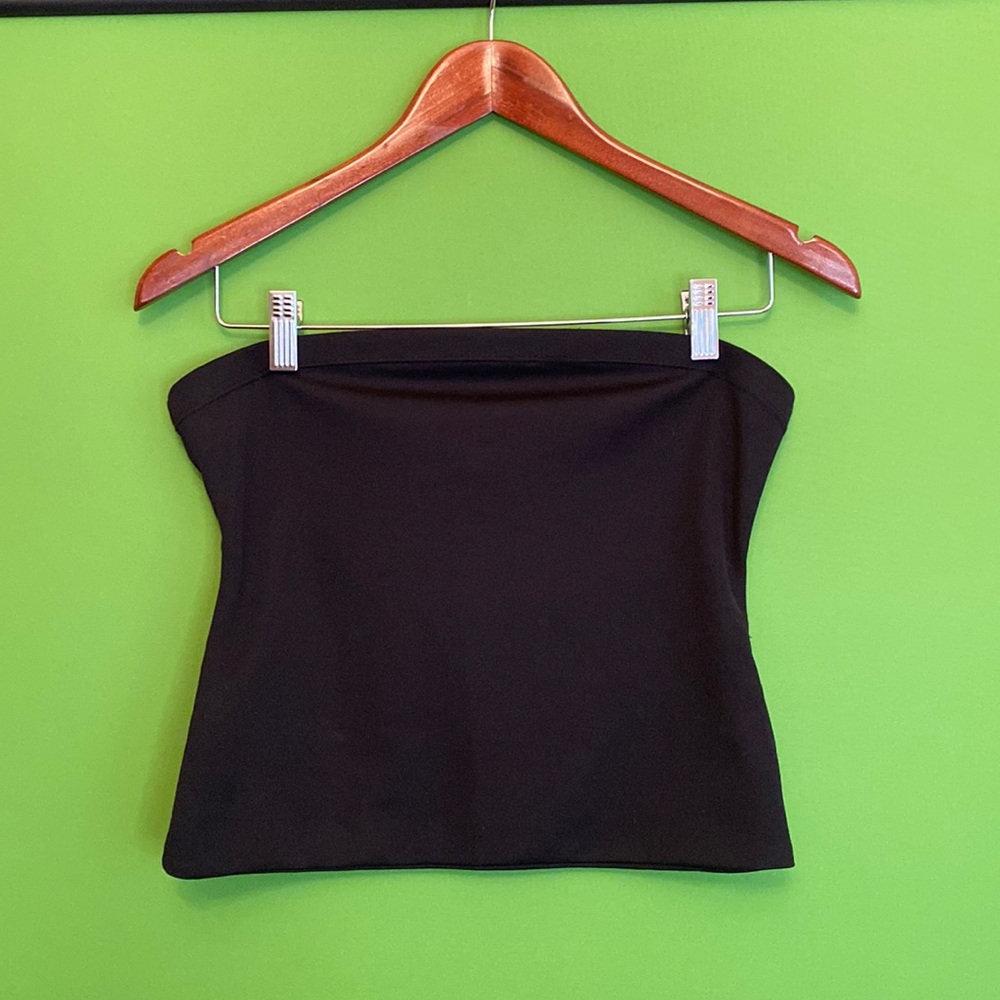 Dollhouse Black Crop top/Tube Top:Camisole